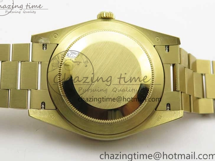 BP Black on Dial A2836 YG YG New 904 Crystal Bracelet President Dial Version 40mm Markers T 228239 Day-Date 1227